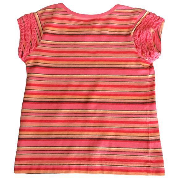 Carter's Short Sleeve Striped Top Genuine Kids from Oshkosh Jeans Girls 12M - Picture 3 of 11